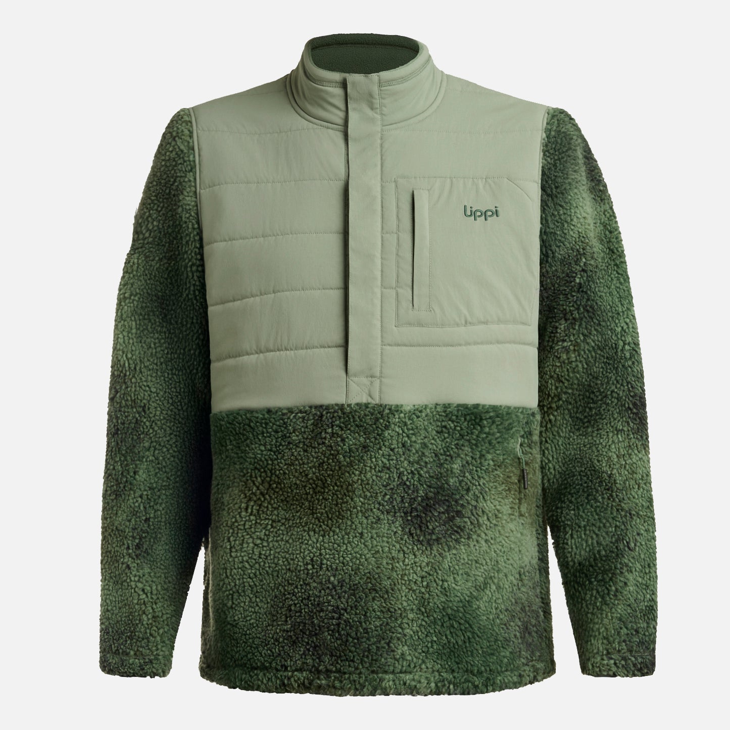 Polar Hombre Glaciar Sherpa-Pro 14 Zip Jacket Print Jade Lippi