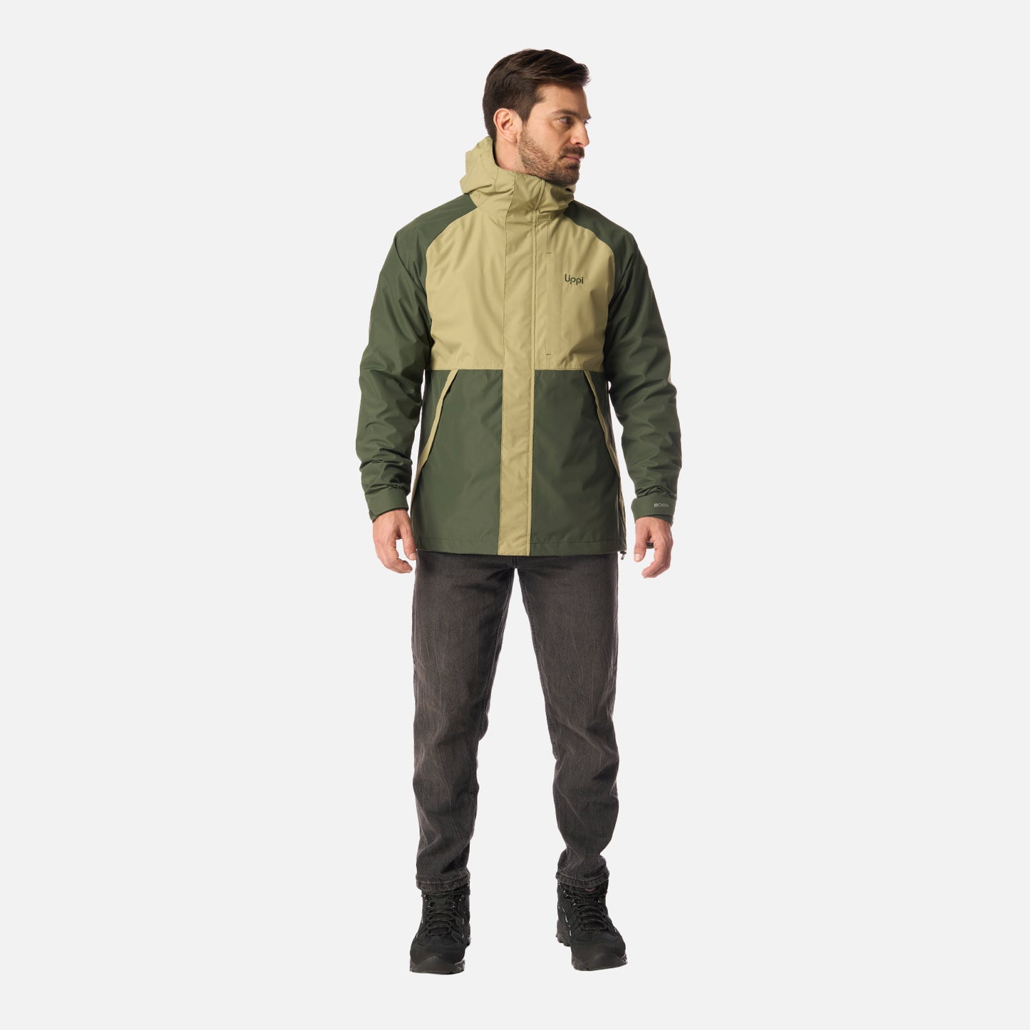 Chaqueta Hombre Lake Fusion 3 B-Dry Jacket Verde Militar Lippi