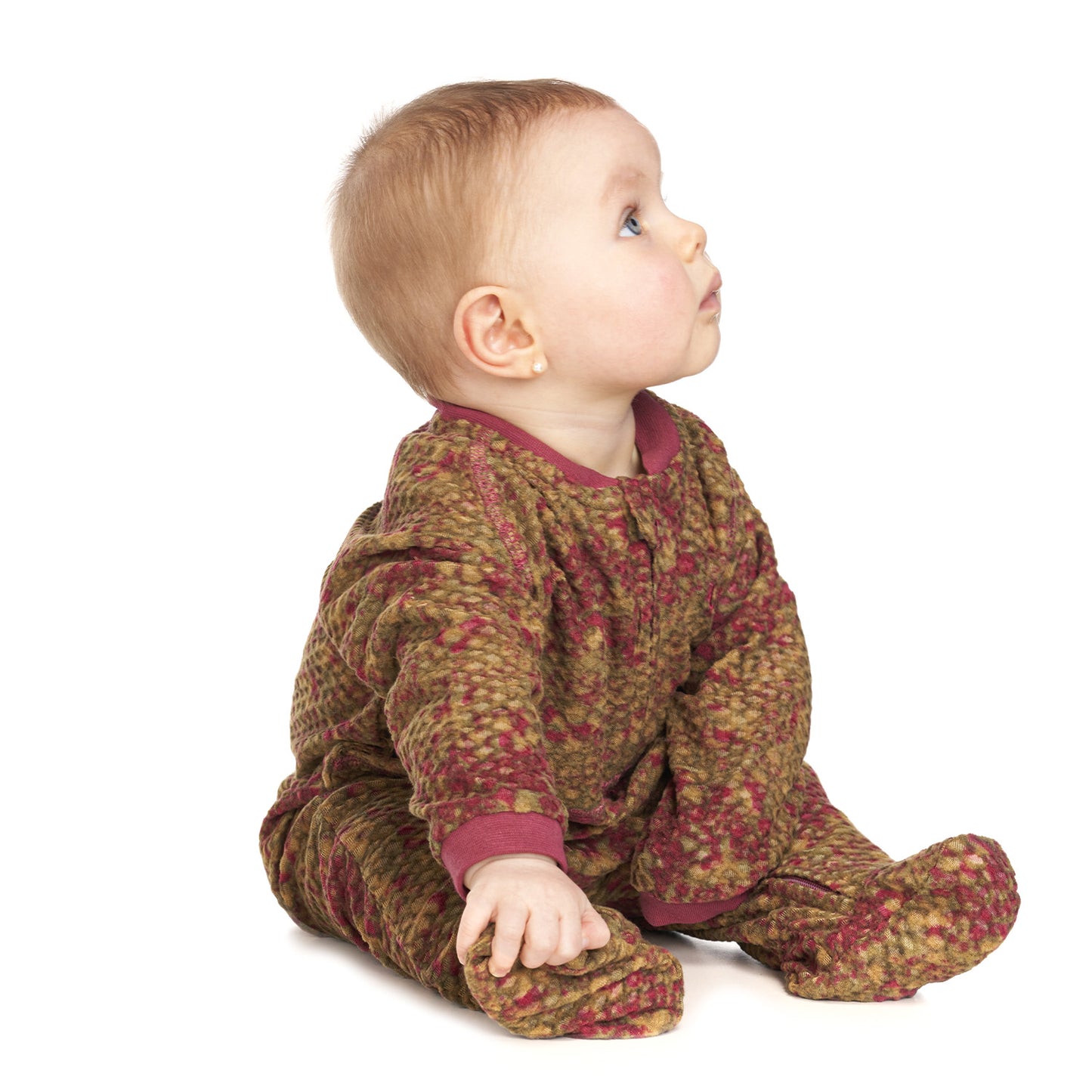 Enterito Baby Girl Saltamontes Nano-F Full Zip Onesie Print Laurel Lippi