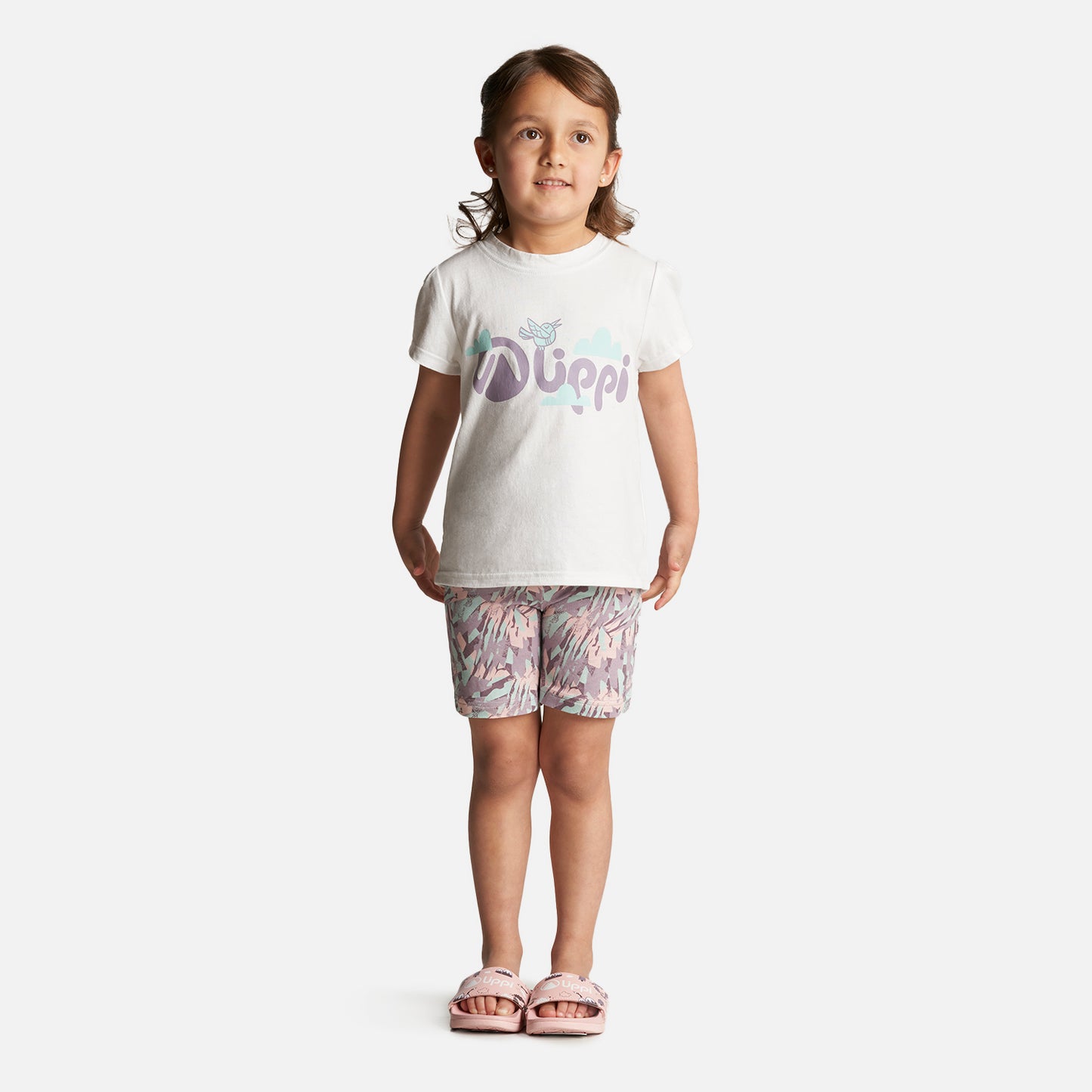 Polera Niña Logo Lippi T-Shirt Blanco Lippi