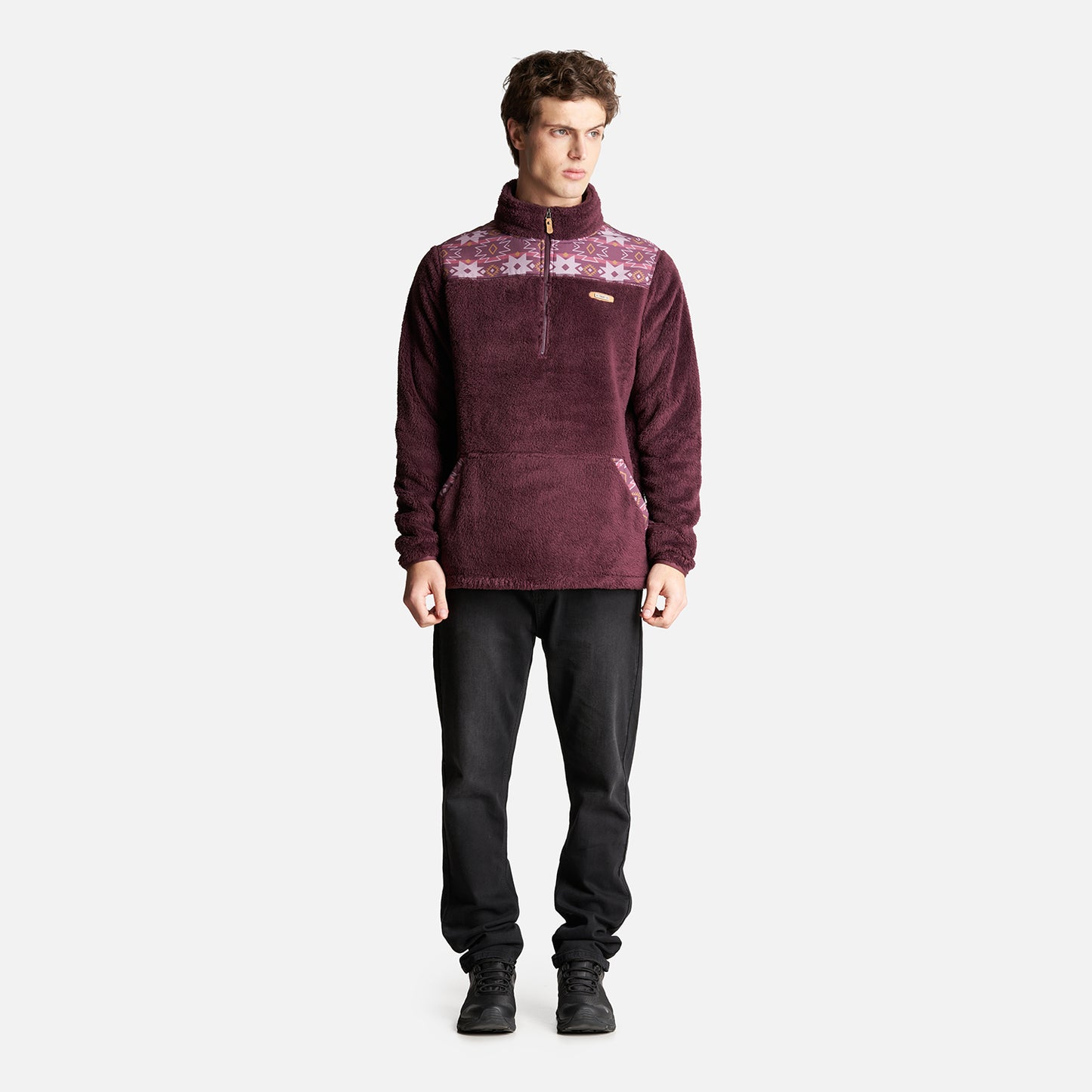 Poleron Hombre Baggy Sweatshirt Burdeo Lippi