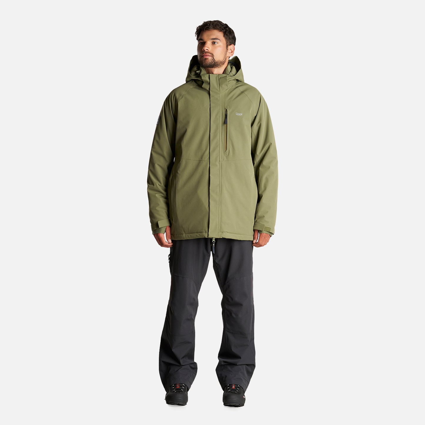 Chaqueta Hombre Andes B-Dry Hoody Jacket Verde Lippi