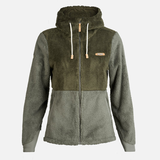 Chaqueta Mujer Bear Shaggy-Pro Hoody Jacket Verde Militar/Laurel Lippi