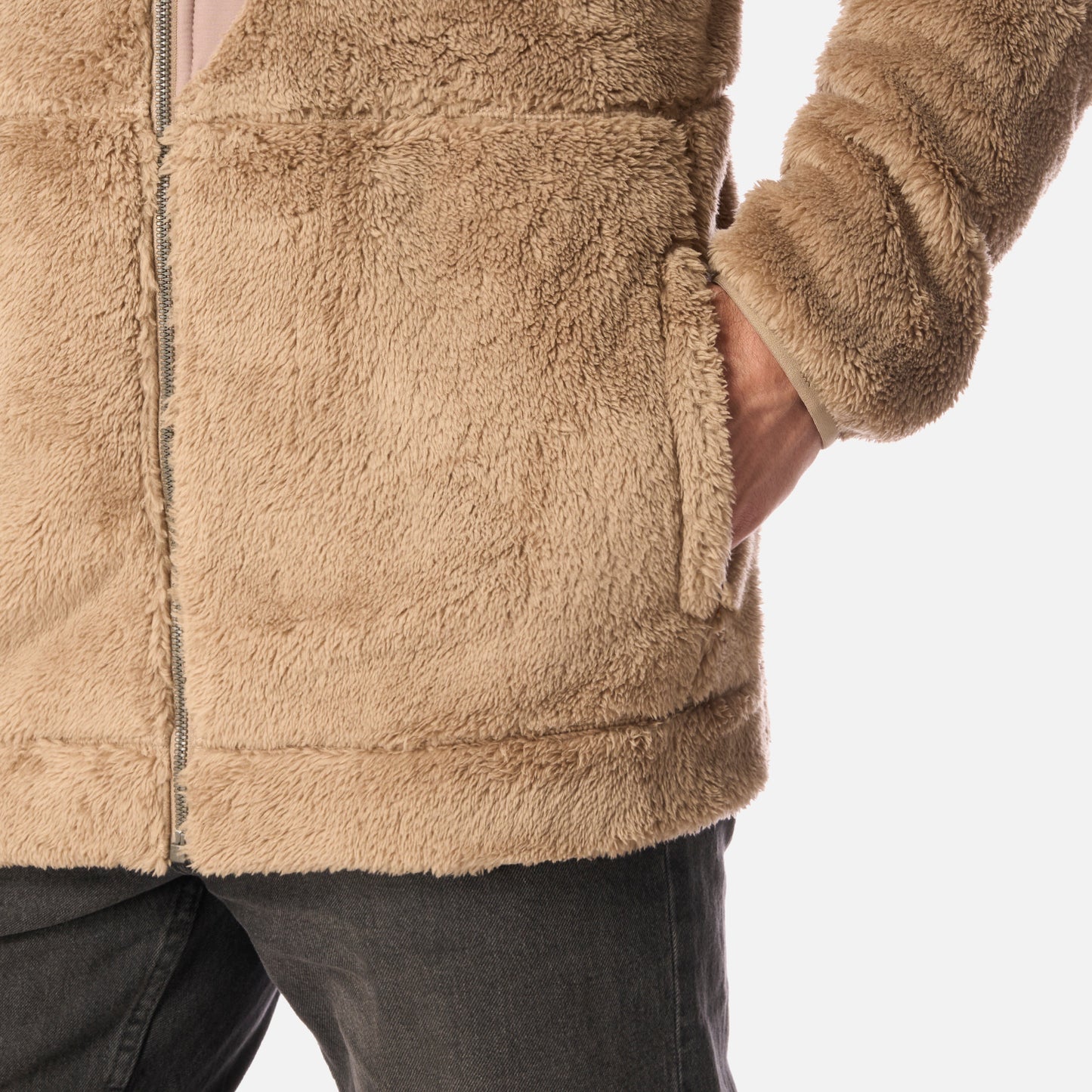 Polar Hombre Bear Shaggy-Pro Hoody Jacket Canela Lippi