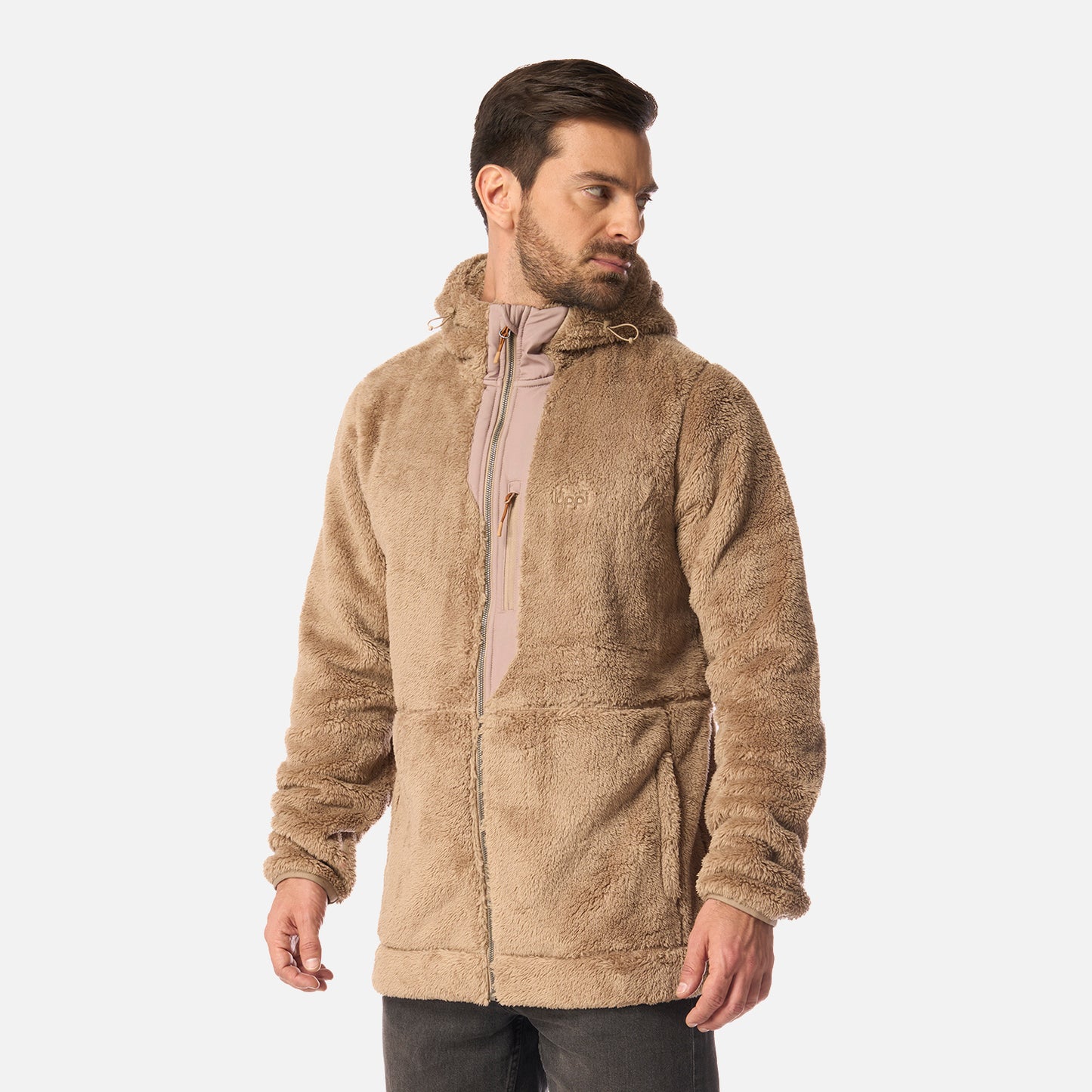 Polar Hombre Bear Shaggy-Pro Hoody Jacket Canela Lippi