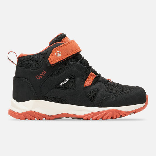 Botín Niño Tellus Mid Kids Negro / Ladrillo Lippi