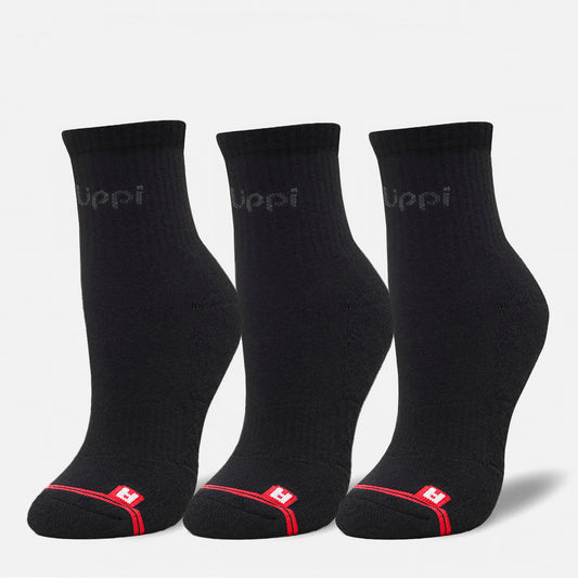 Calcetines Logo Lippi Pack Short Negro Lippi