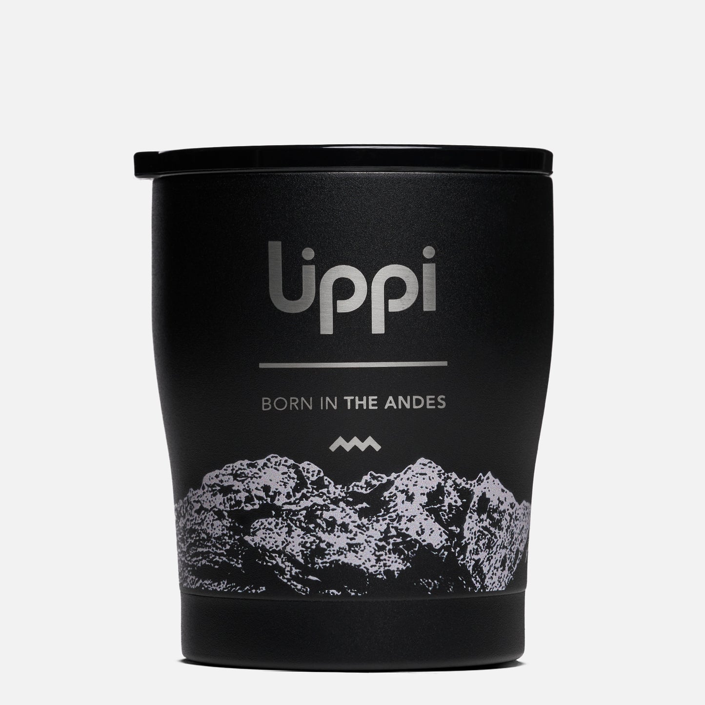 Botella Light Steel Tumbler 300 ml Print Negro Lippi
