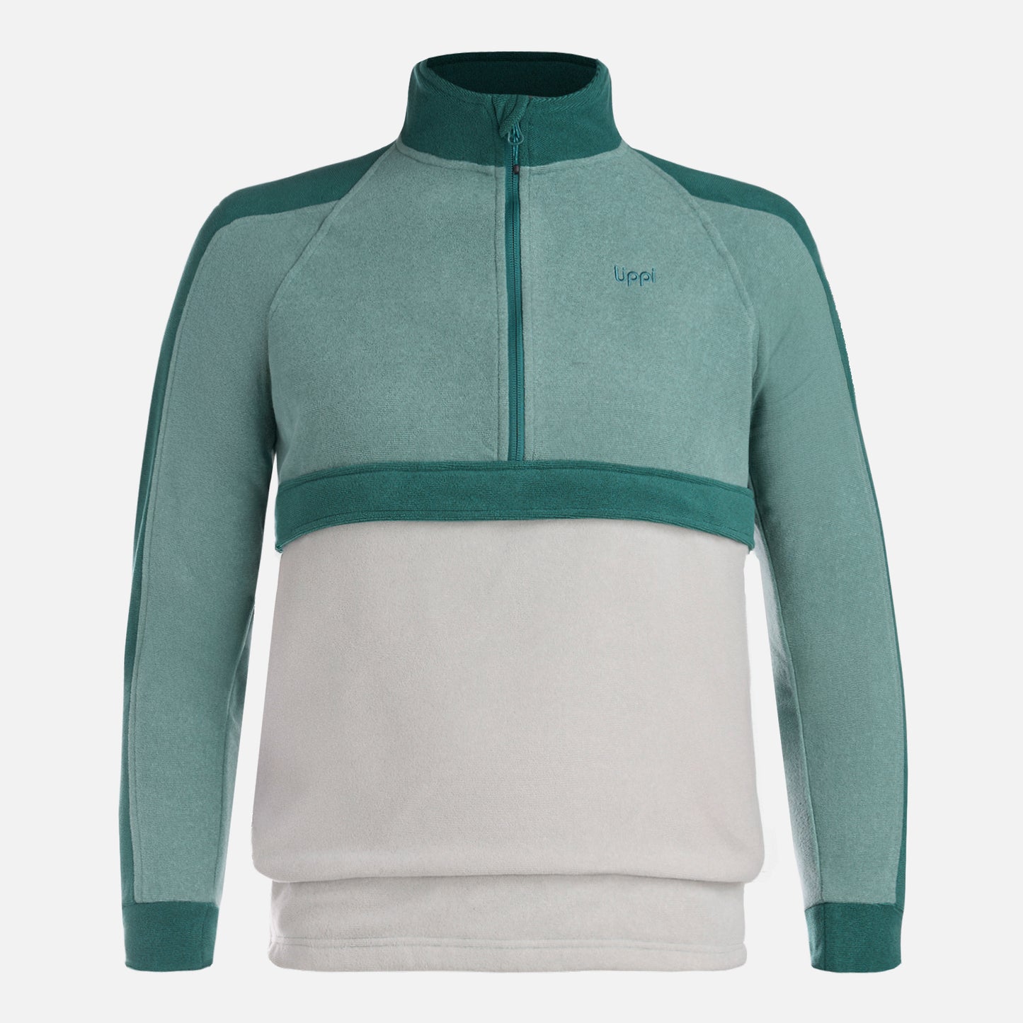 Polar Teen Boy Fireplace 1/4 Zip Sweatshirt Turquesa Lippi