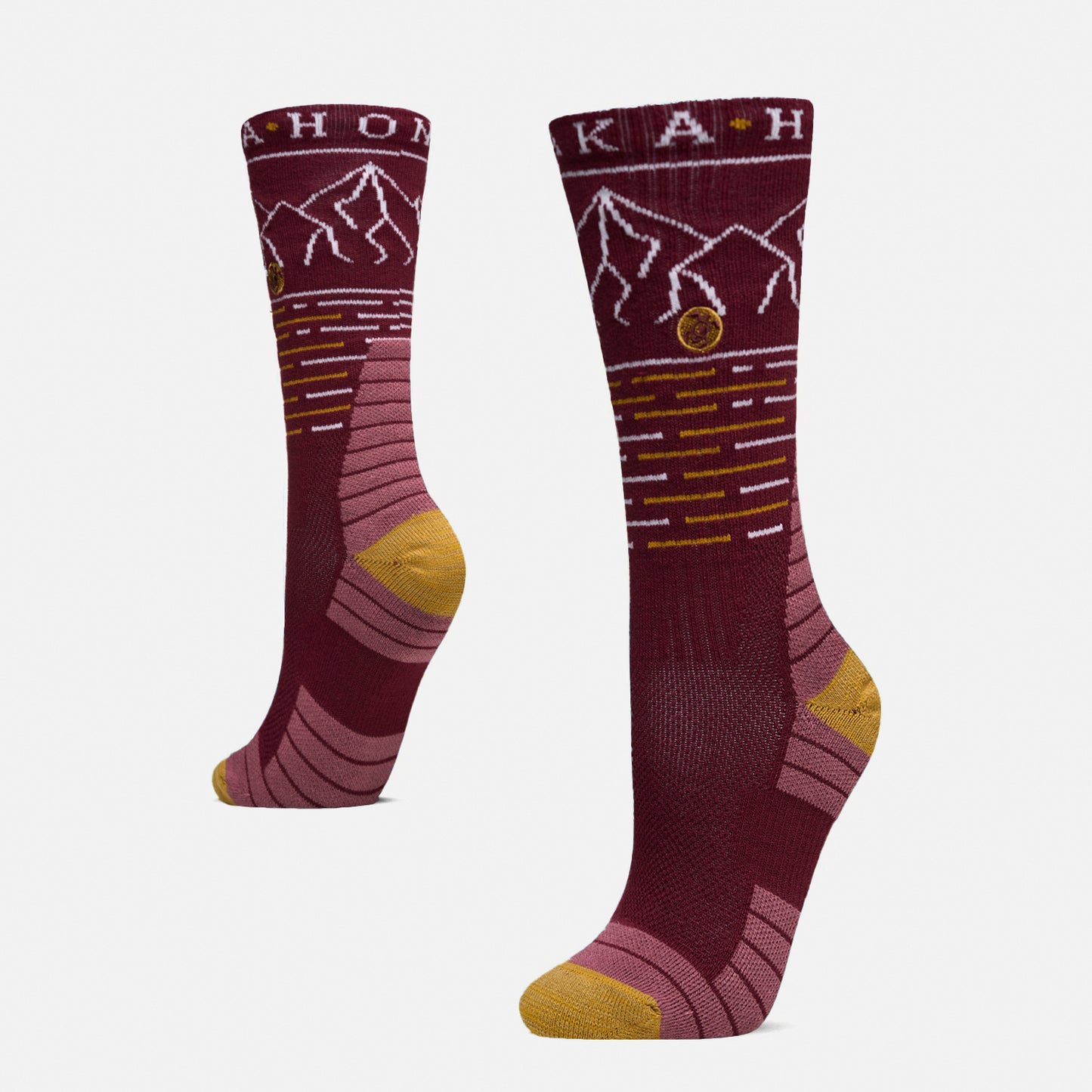 Calcetines Mujer Sendero Burdeo Haka Honu