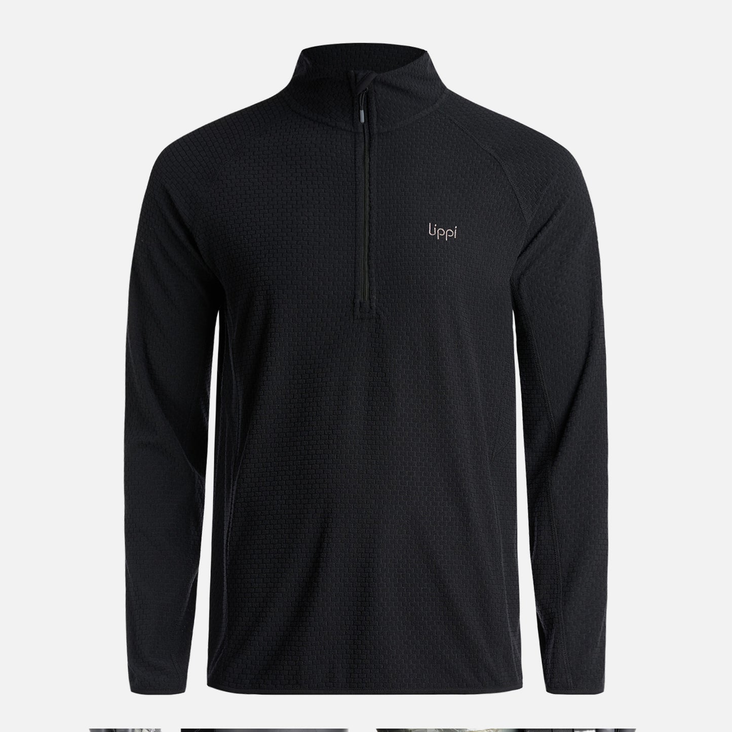 Polerón Hombre Jacaranda Nano-F 1/4 Zip Negro Lippi