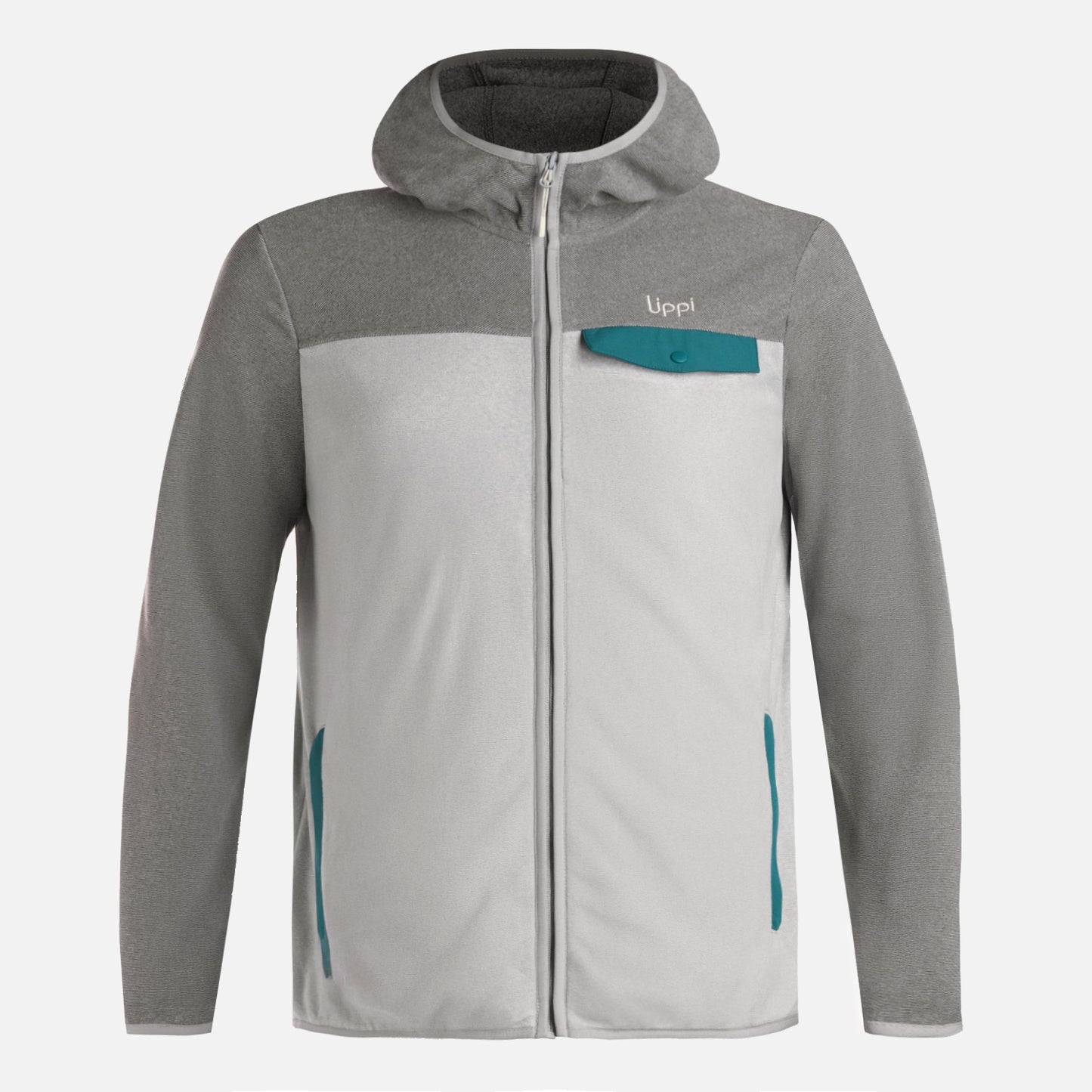 Polar Hombre Fireplace Full Zip Hoody Sweatshirt Gris Lippi