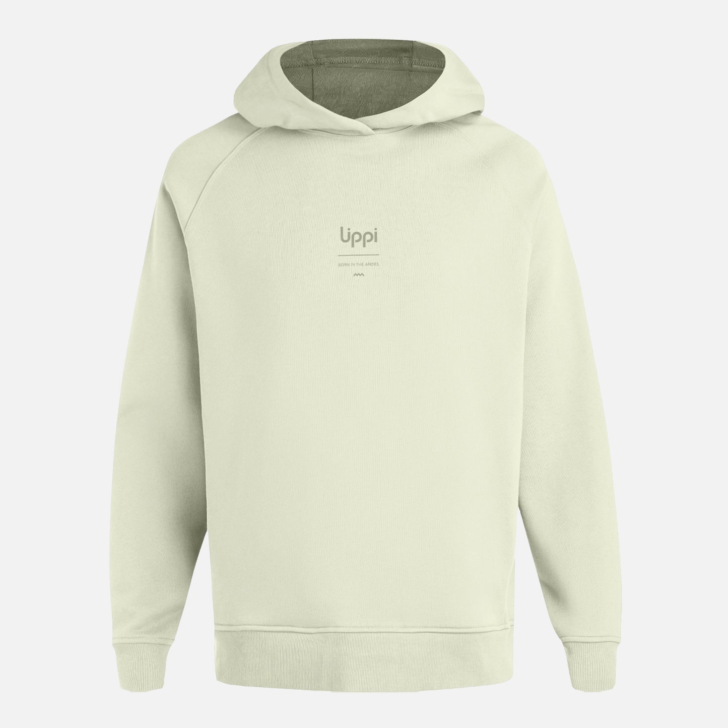 Polerón Hombre Ulmo Hoody Sweatshirt Gris Claro / Verde Agua Lippi