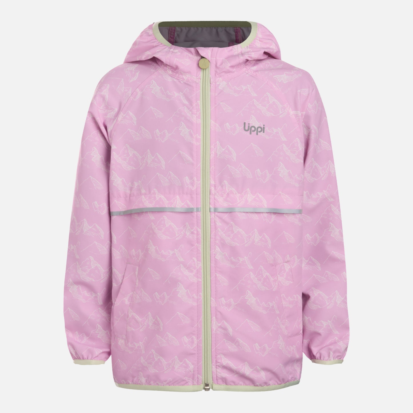 Chaqueta Niña Nightfall Windbreaker Hoody Jacket Print Rosa Lippi