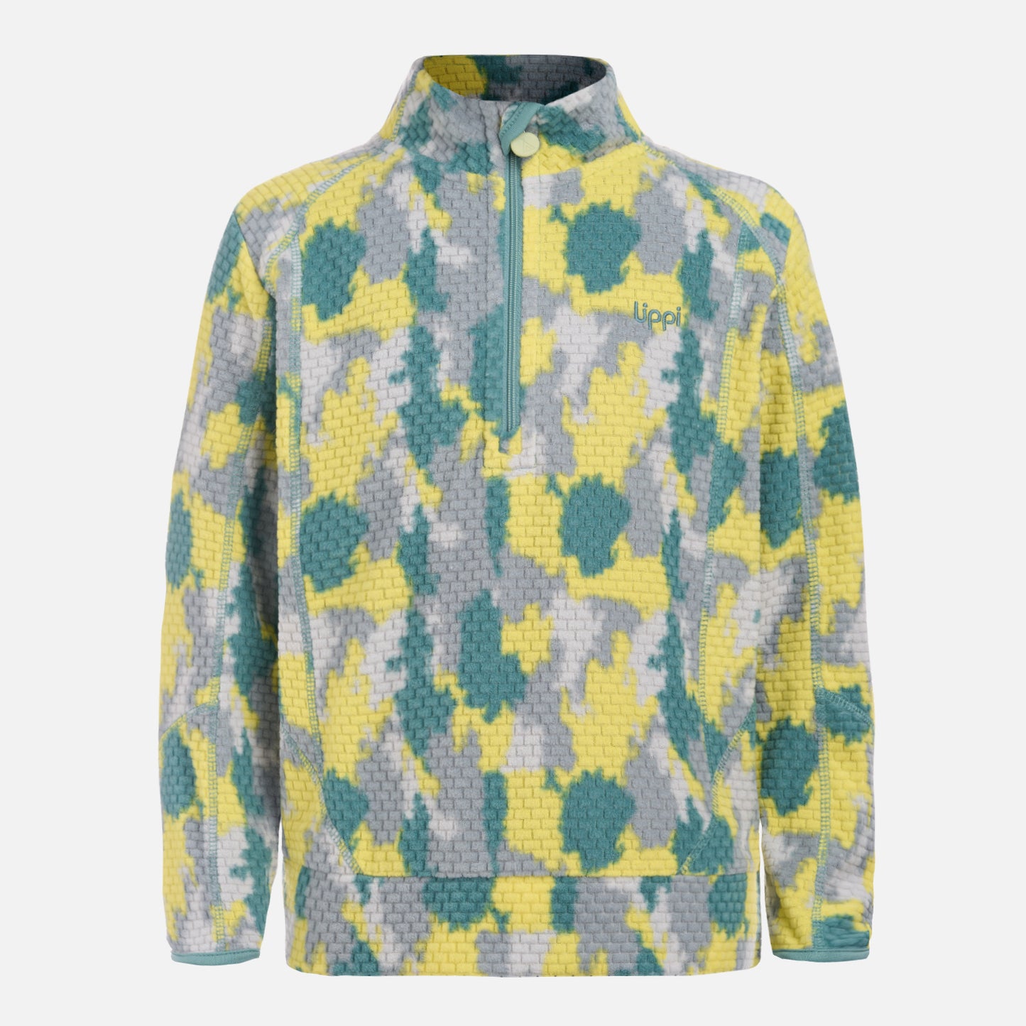 Polerón Niño Saltamontes Nano-F 1/4 Zip Print Turquesa Lippi