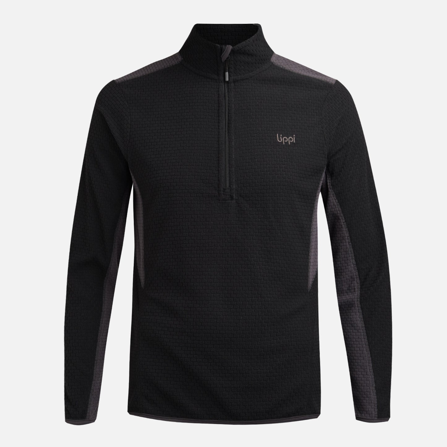 Polerón Teen Boy Mild Nano-F 1/4 Zip Negro Lippi