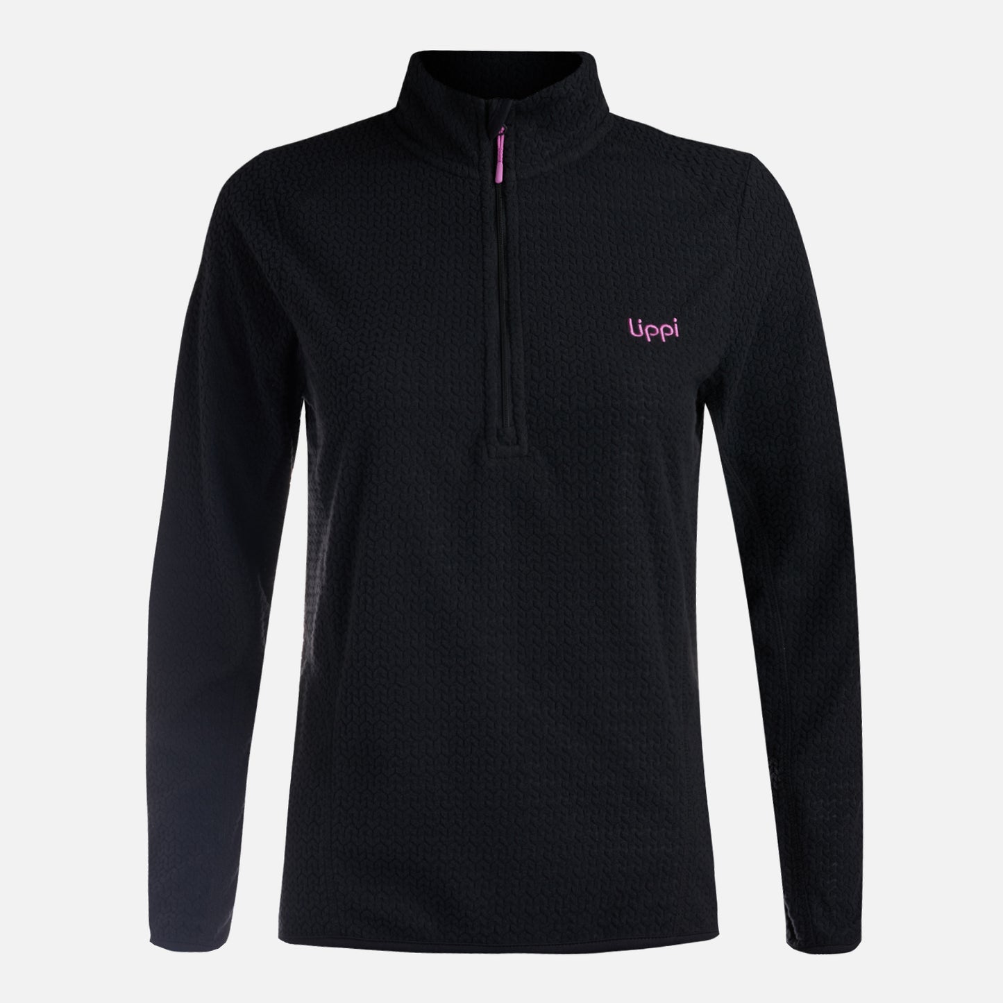 Polerón Teen Girl Mild Nano-F 1/4 Zip Negro Lippi