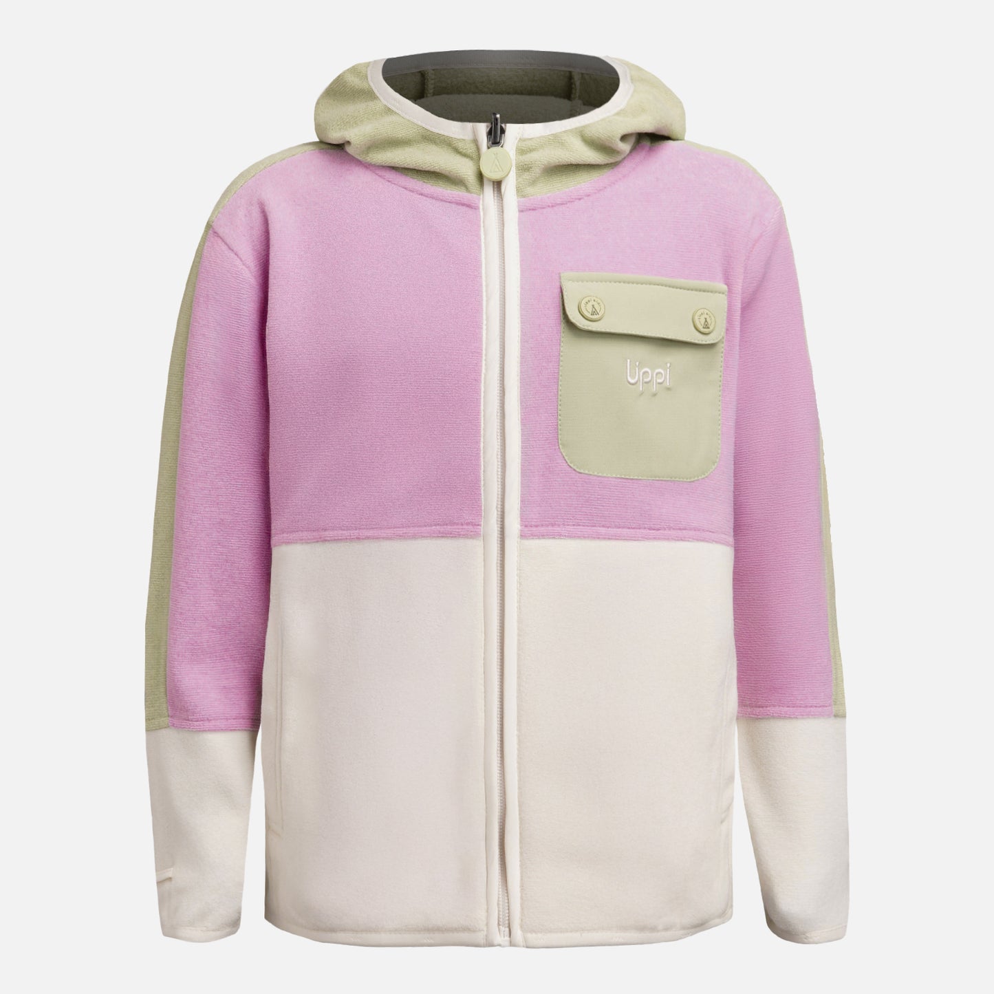 Polar Niña FirePlace Hoody Sweatshirt Verde manzana Lippi