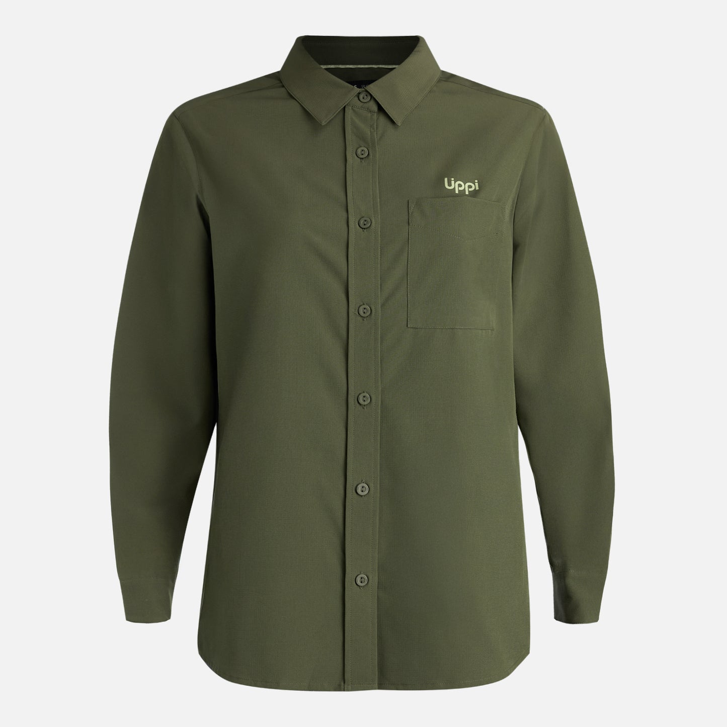 Camisa Mujer Murallon Q-Dry Shirt Verde Musgo Lippi