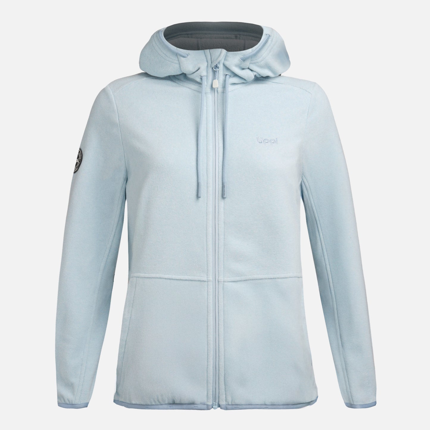 Polar Mujer Stripes Nano-F Full Zip Hoody Celeste Lippi