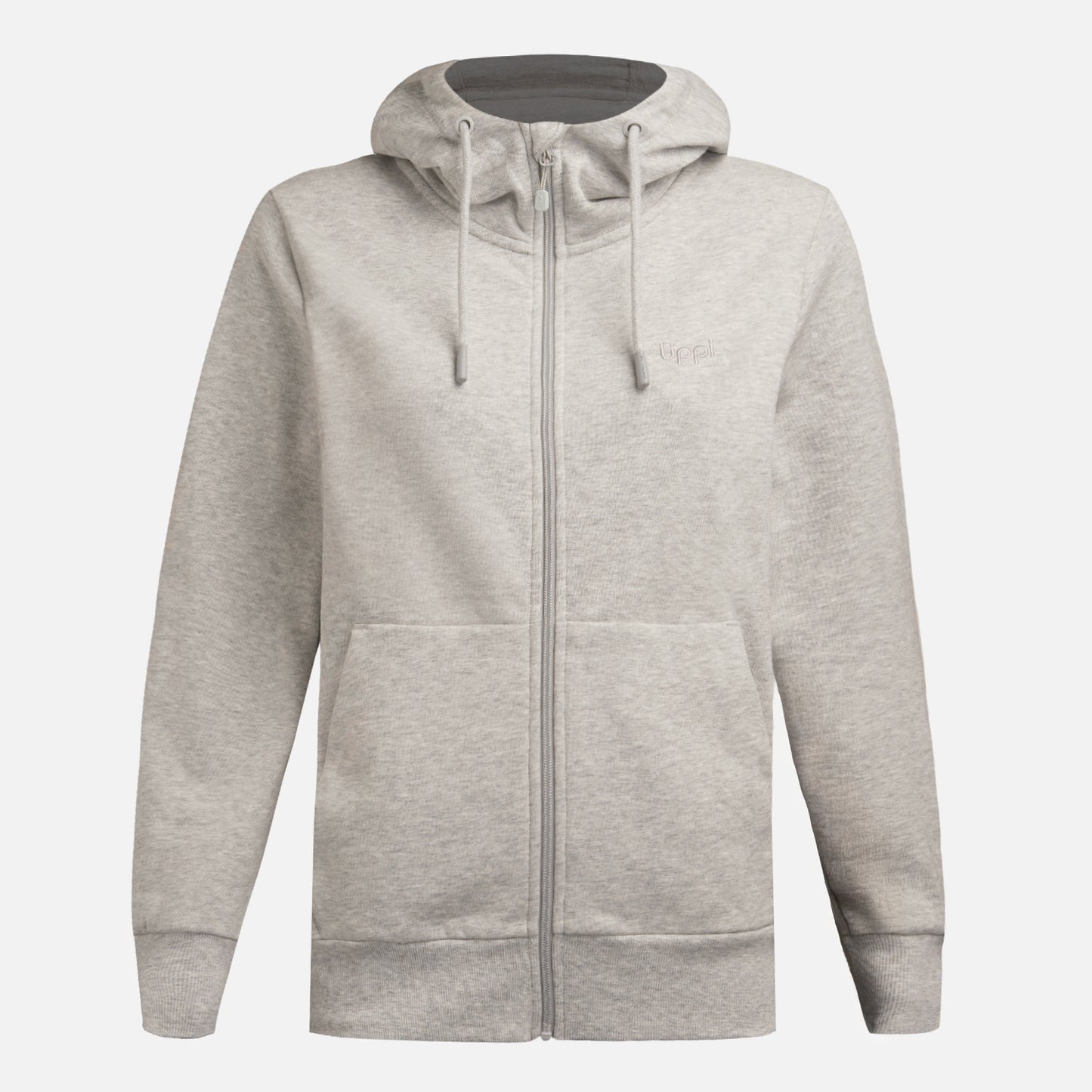 Polerón Mujer Ulmo Light Full Zip Hoody Sweatshirt Gris Melange Lippi