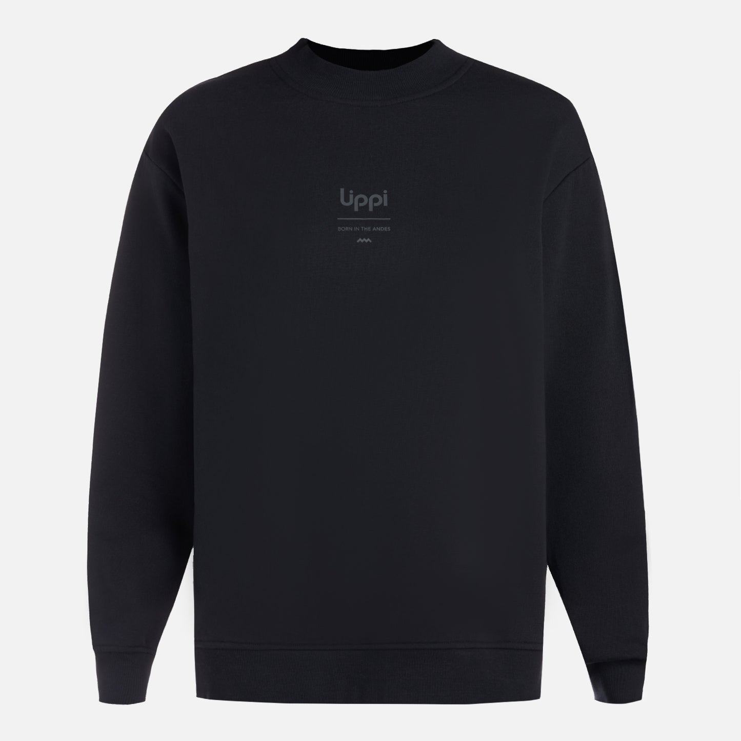 Polerón Mujer Ulmo Light Mid Point Crewneck Sweatshirt Negro Lippi
