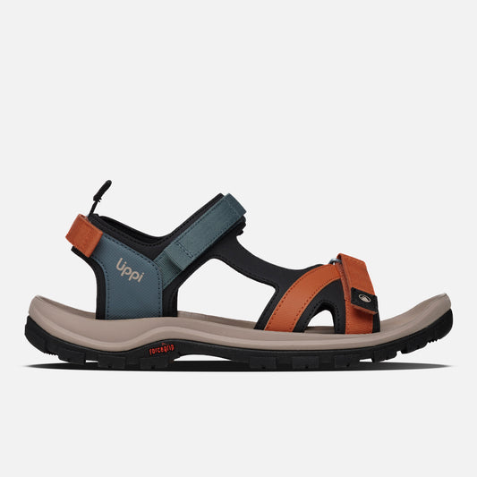 Sandalia Hombre Go Out Azul / Naranja Lippi