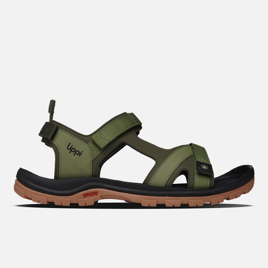 Sandalia Hombre Go Out Verde Lippi