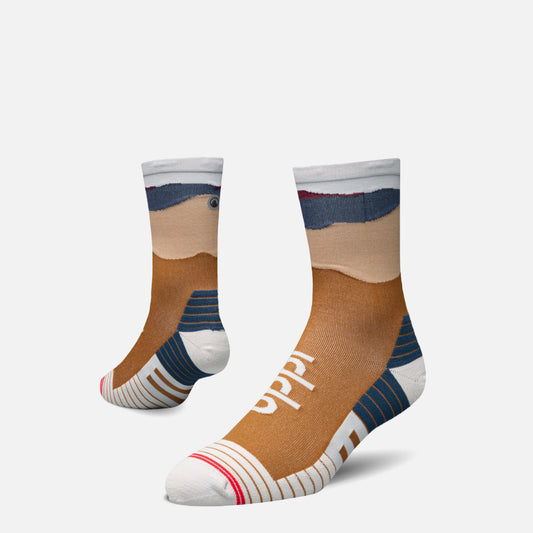Calcetín Hombre Andes Run Socks Mid Gris Claro Lippi
