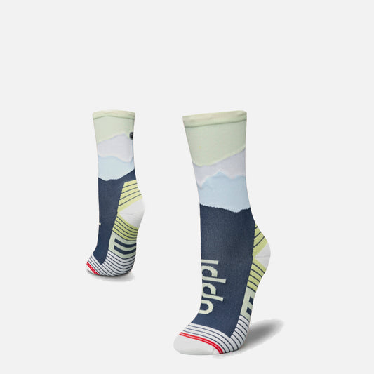 Calcetín Mujer Andes Run Socks Mid Azul Marino Lippi