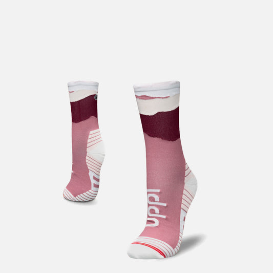 Calcetín Mujer Andes Run Socks Mid Rosa Oscuro Lippi
