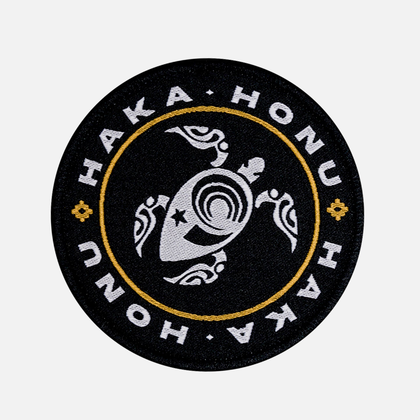 Parche Unisex Woven Patch Haka Honu Negro Haka Honu