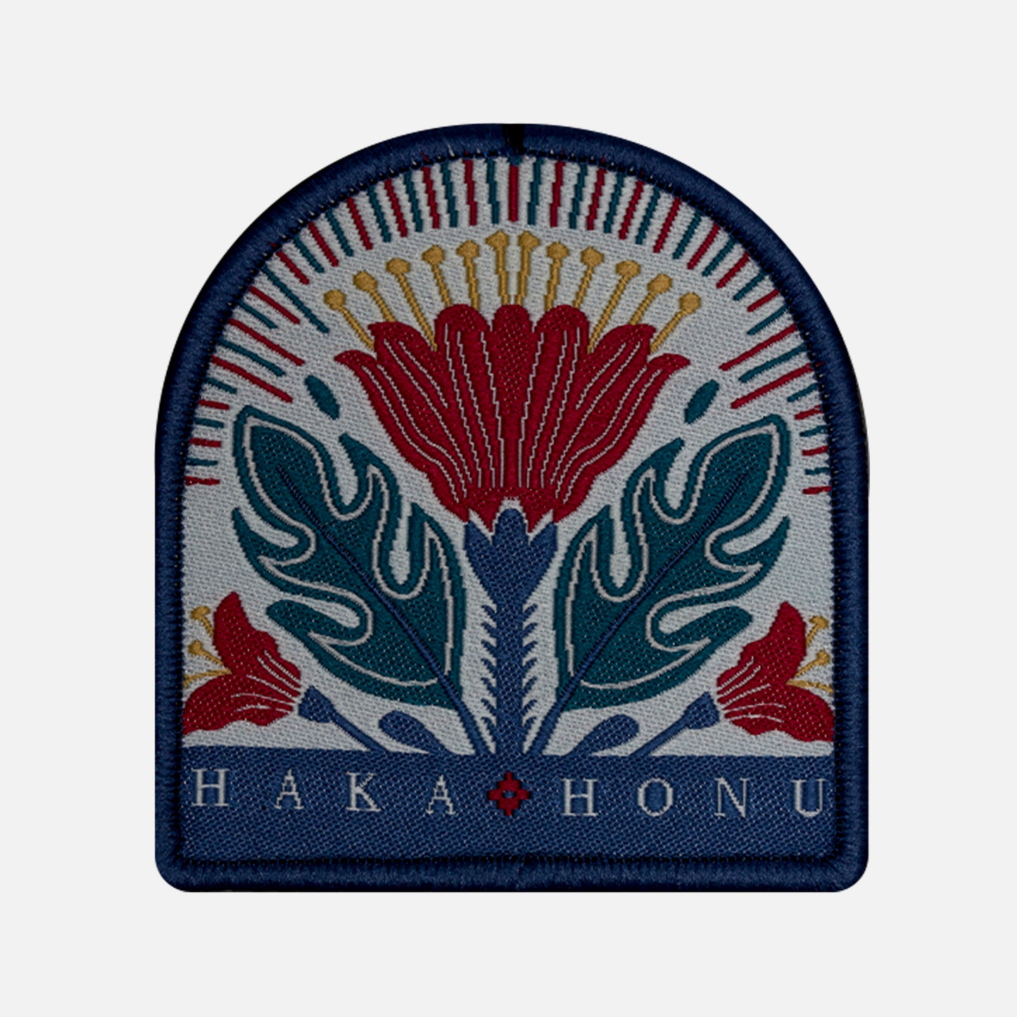Parche Unisex Woven Patch Haka Honu Rojo Haka Honu