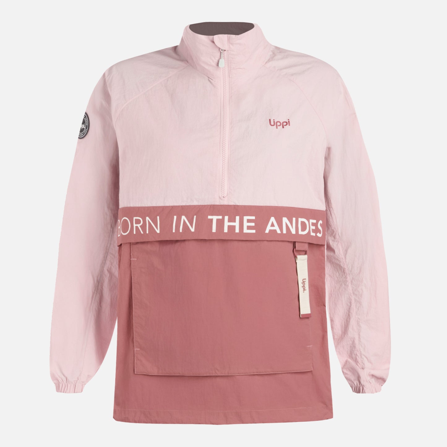 Chaqueta Mujer WindCity WindBreaker 1/4 Zip Jacket Rosa Claro Lippi