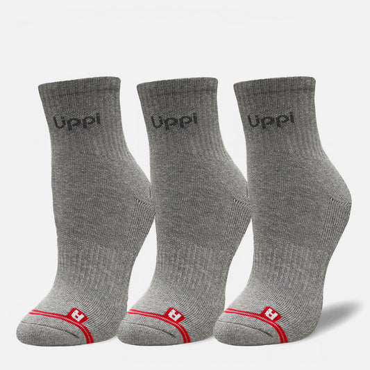 Calcetín Unisex Logo Lippi Pack Short Gris  Lippi