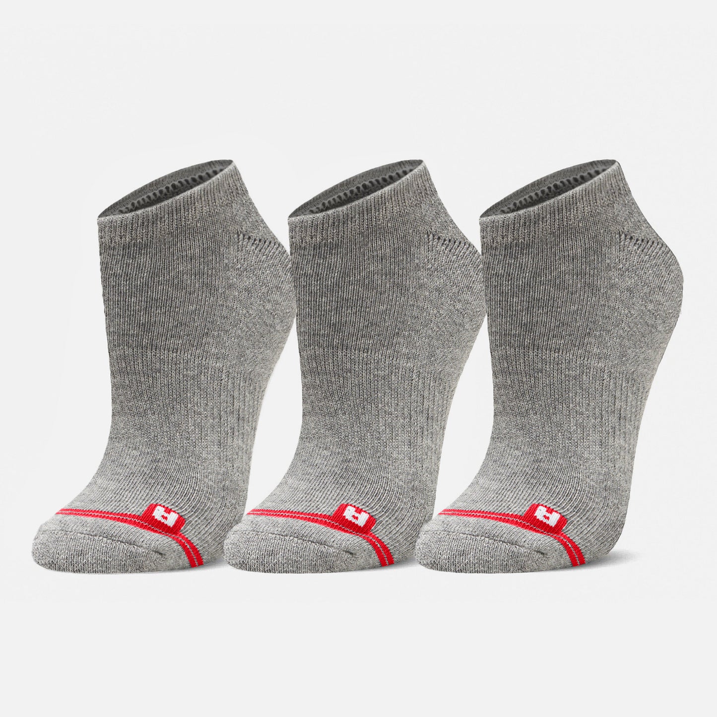 Calcetines Logo Lippi Pack No Show Gris Lippi