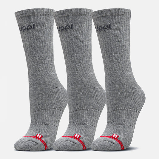 Calcetines Logo Lippi Pack Long Gris Lippi
