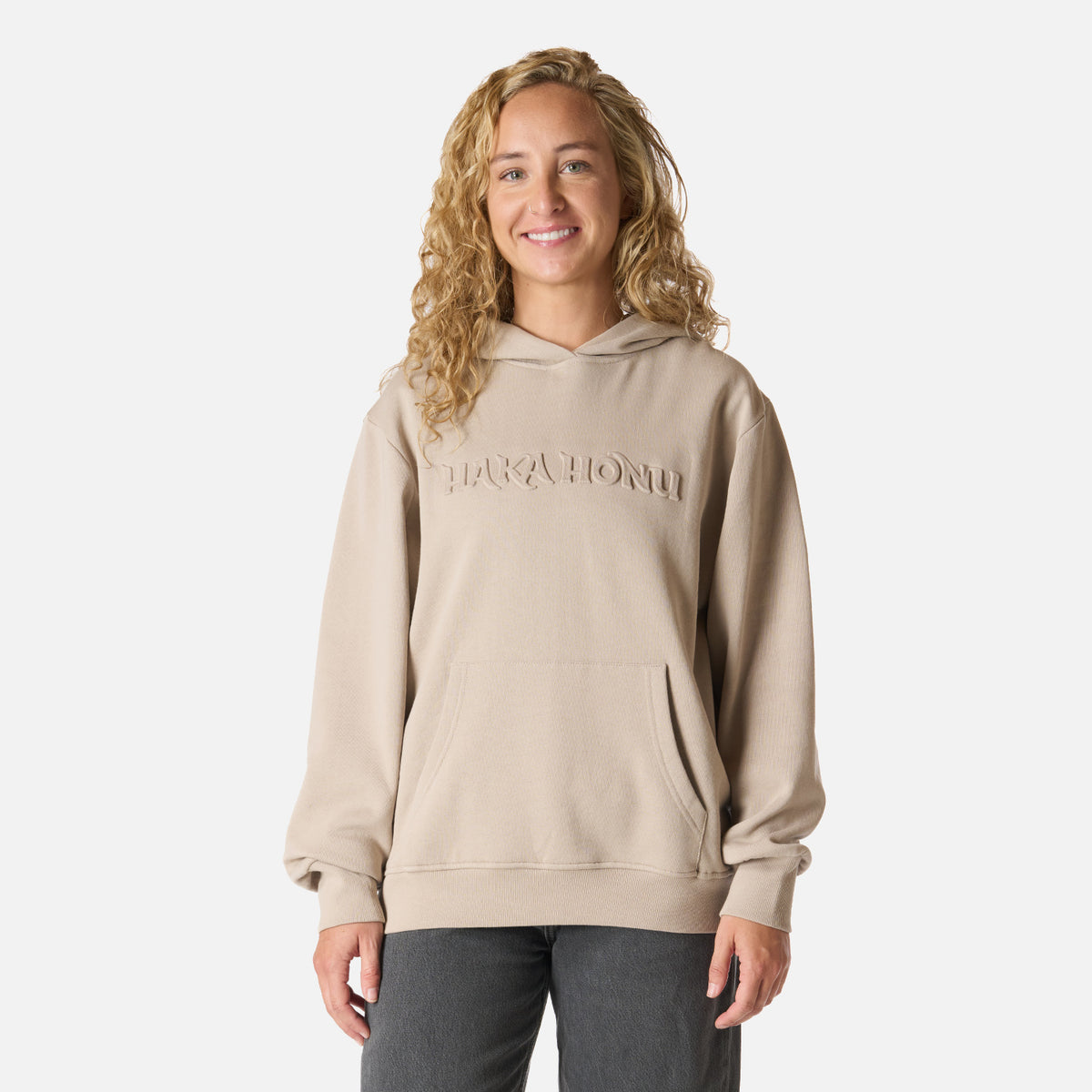 Polerón Mujer Motomami Hoody Taupe Haka Honu