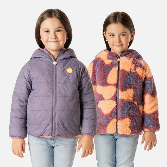 Chaqueta Niña Two-Faces Hoody Jacket Violeta Lippi