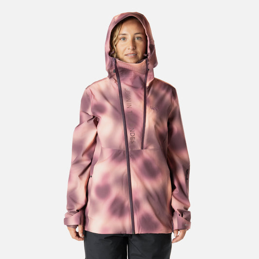 Chaqueta Mujer SkiVenture B-Dry Hoody Jacket Print Vino Lippi