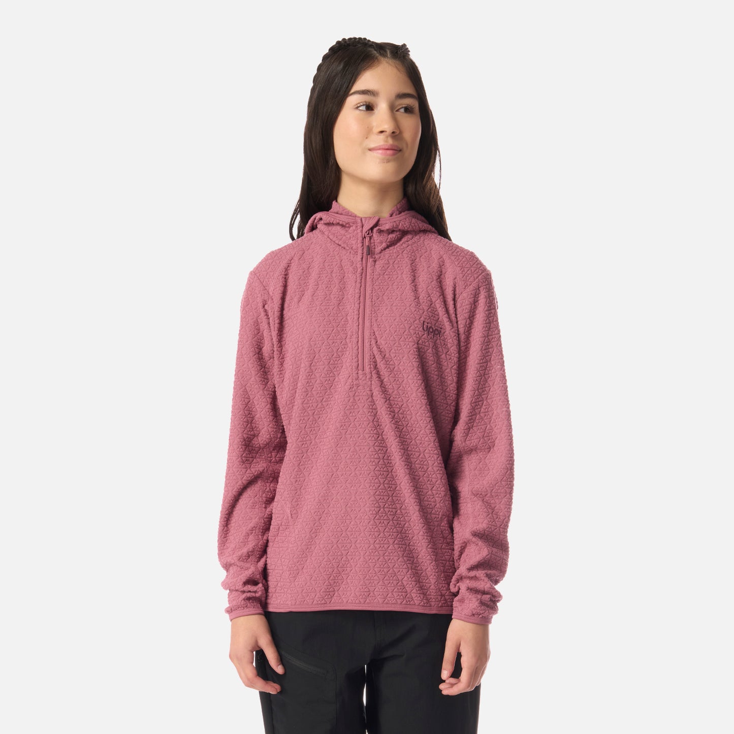 Polerón Teen Girl Mild Nano-F 1/4 Zip Hoody Rosado Oscuro Lippi