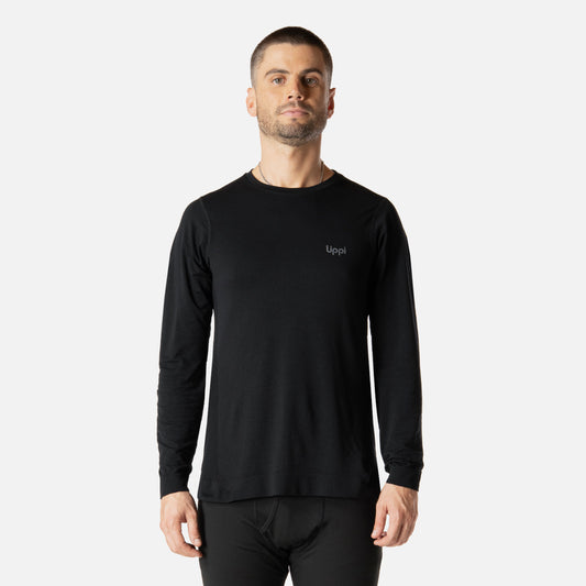 Primera Capa Hombre Skintec Active Loosefit Top Negro Lippi