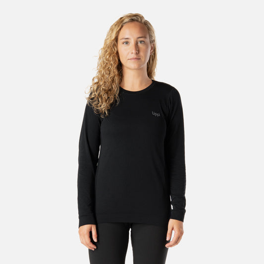 Primera Capa Mujer Skintec Active Loosefit Top Negro Lippi