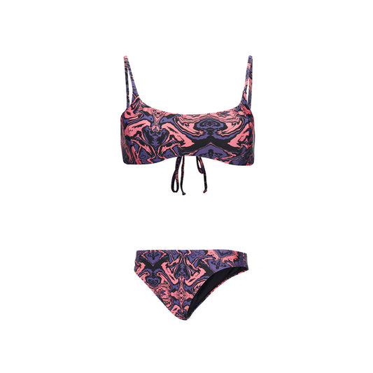 Traje de Baño Mujer Sirena Print Morado Haka Honu