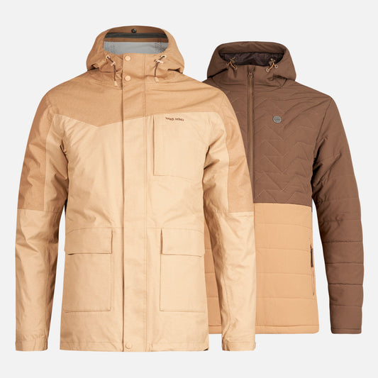 Chaqueta Hombre Perro Guapo Camel Haka Honu