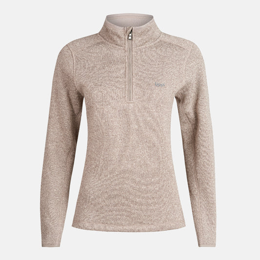 Poleron Mujer Coronado Therm-Pro Pullover Melange Beige Lippi