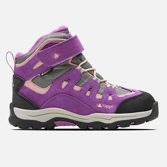 Botín Mujer Puelo Cs Hi Velcro Morado / Gris Claro Lippi