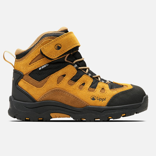 Botín Hombre Puelo Cs Hi Velcro Negro / Mostaza Lippi