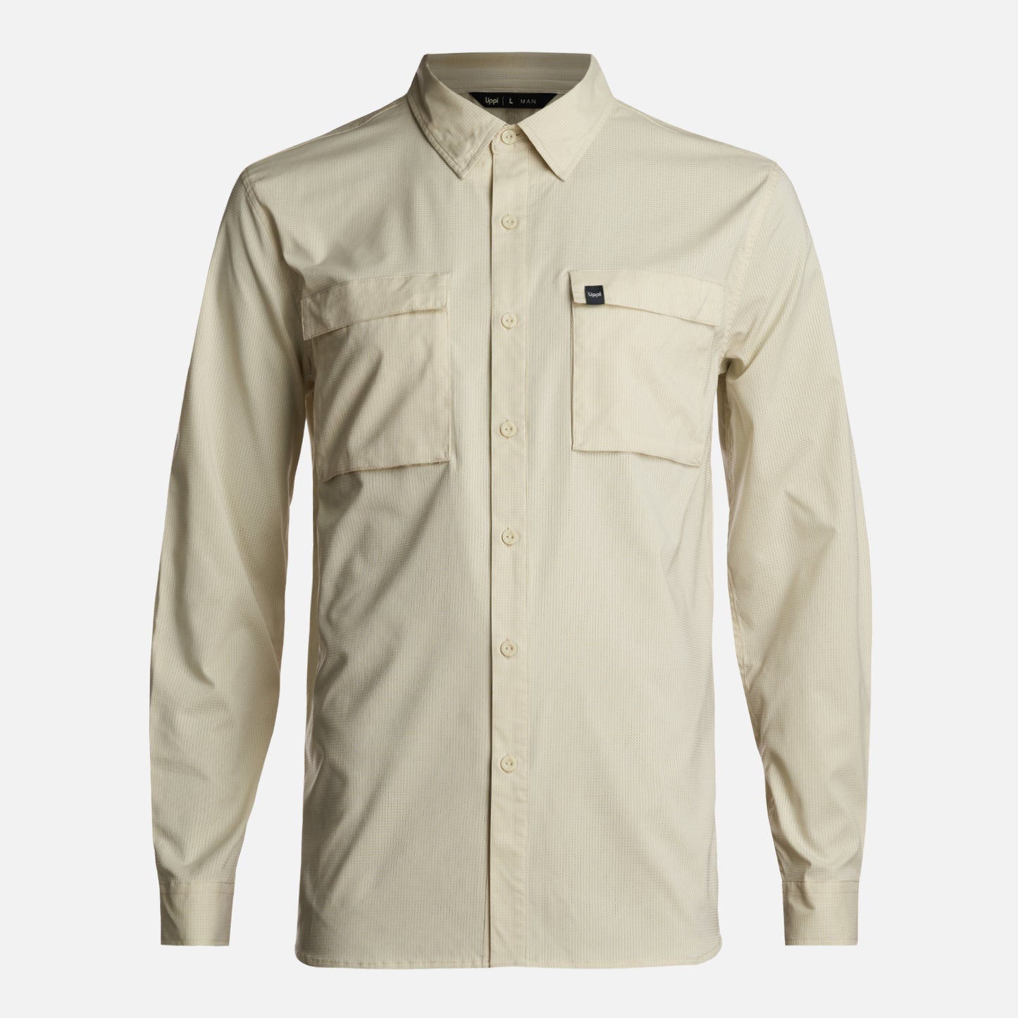 Camisa Hombre Rosselot Long Sleeve Q-Dry Shirt Beige Lippi