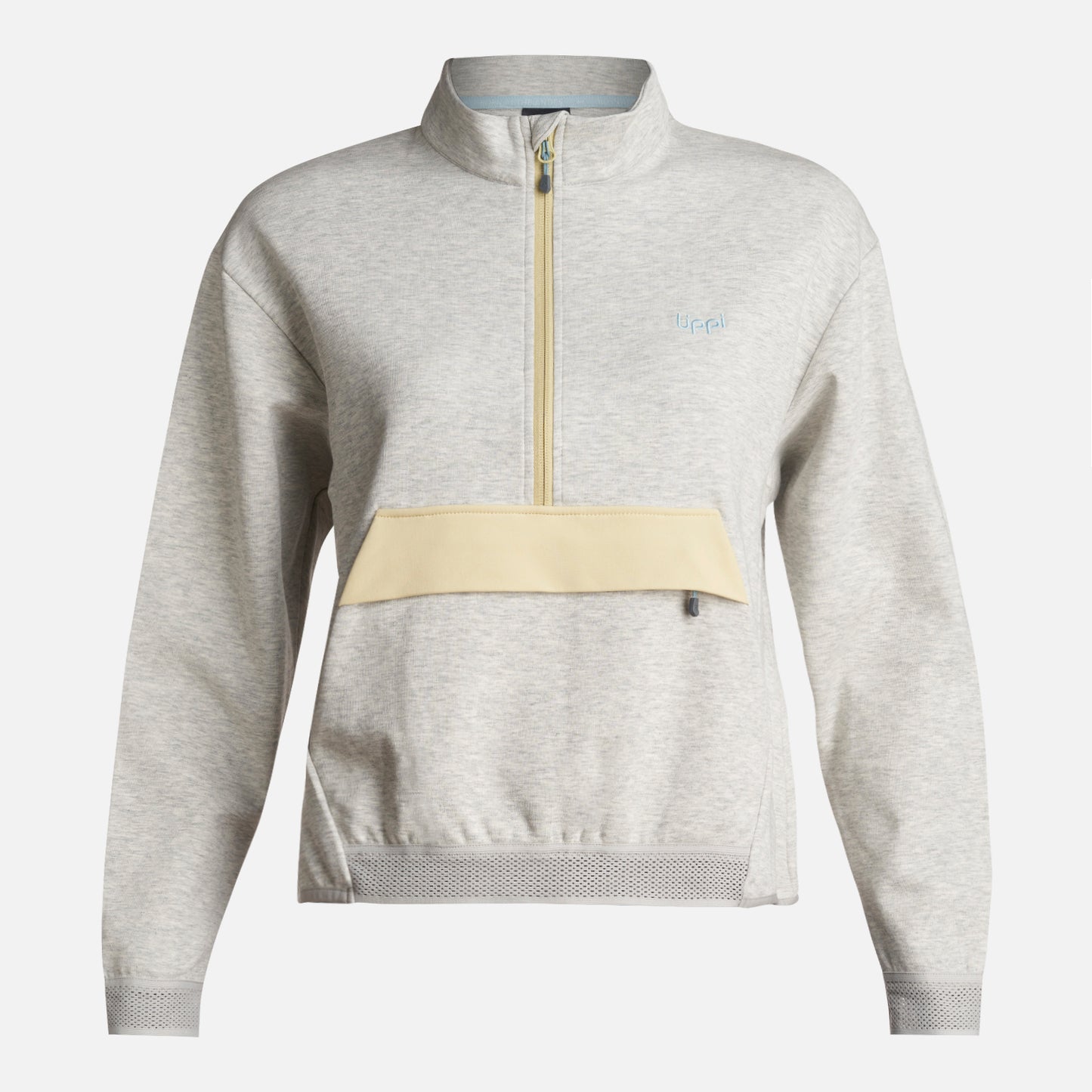 Poleron Mujer  DownStreet 1/4 Zip Sweatshirt Melange Gris Lippi